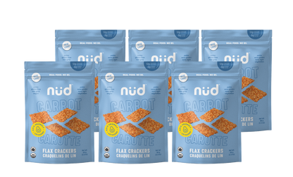 KETO Carrot Flax Crackers, 6-Pack