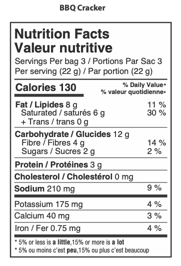 BBQ Sweet Potato Crackers, 6 x 66g -Pack