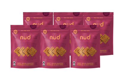 BBQ Sweet Potato Crackers, 6 x 66g -Pack