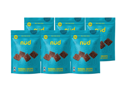 Cacao Banana Crisps, 6 x 66g -Pack